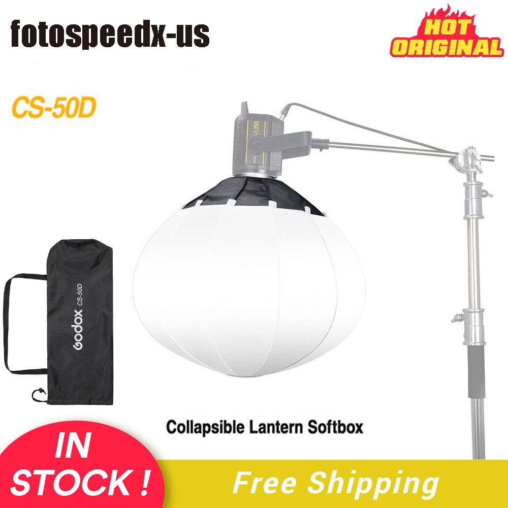 US Godox CS-50D 50cm Collapsible Lantern Bowens Softbox Fr Flash LED Video Light