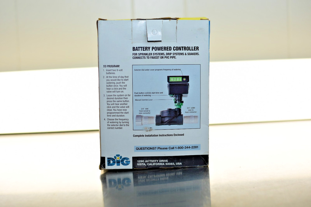 DIG SPRINKLER CONTROLLER THINKER BATTERY POWERD