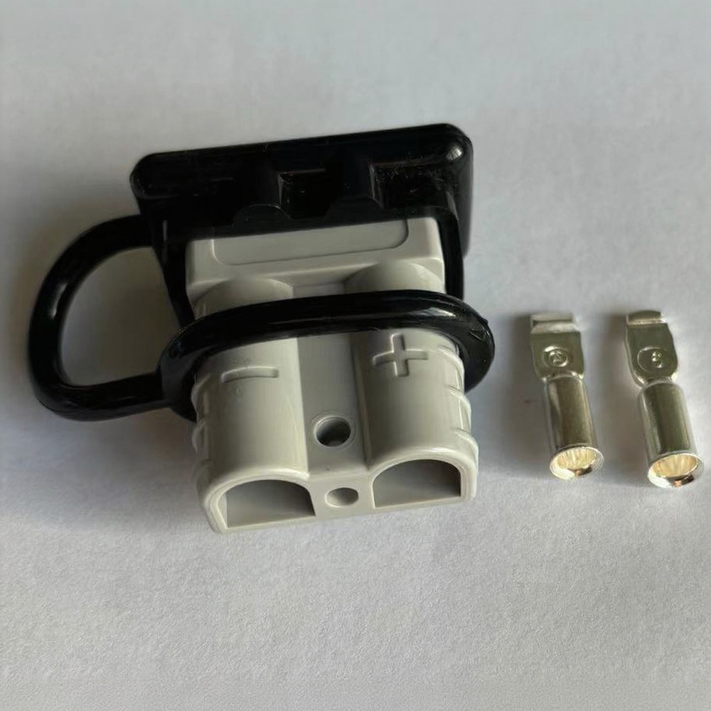 50A EV Charging Connector with Fixed Bracket Installation and Silicone Cover