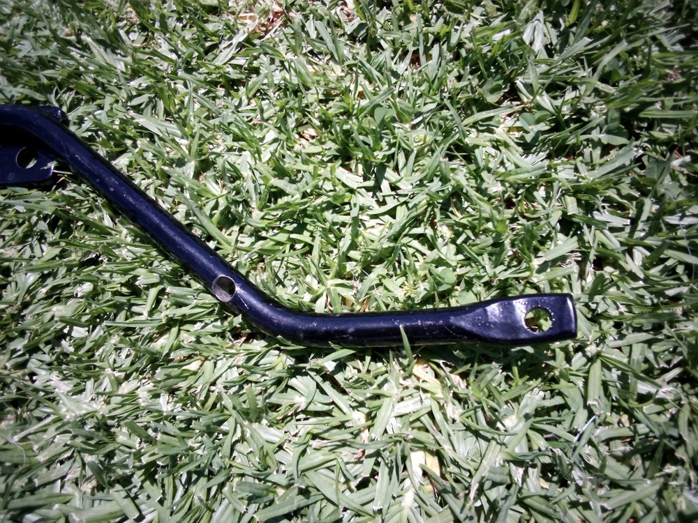 Motorcycle Exhaust Bracket 21" Long Black Painted