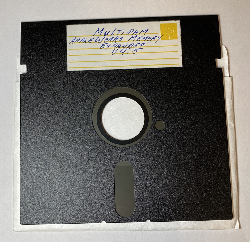 AppleWorks Memory Expander MultiRam V4.5 Apple IIe ProDOS 5.25” Copy