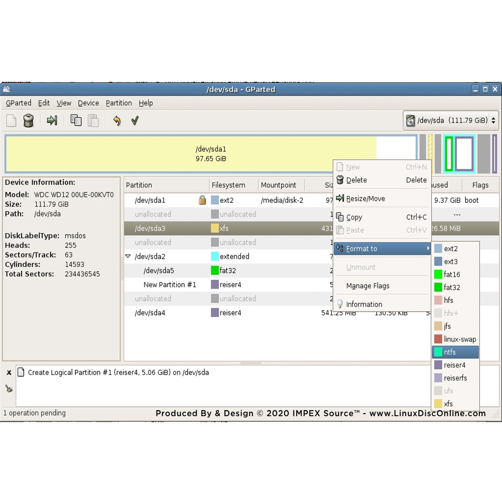 GParted Partition Master Manager NEWEST 2023 Edition - Windows Mac Linux Live CD