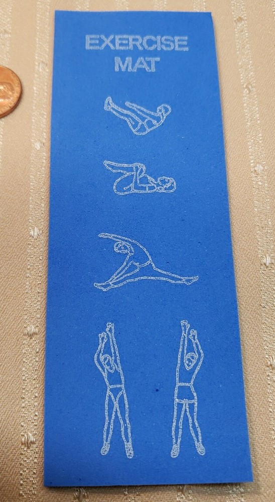 MINIATURE DOLLHOUSE OR ROOM BOX EXERCISE MAT