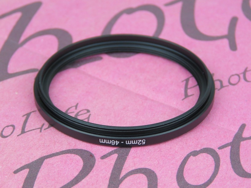 52mm to 46mm 52mm-46mm Stepping Step Down Filter Ring Adapter
