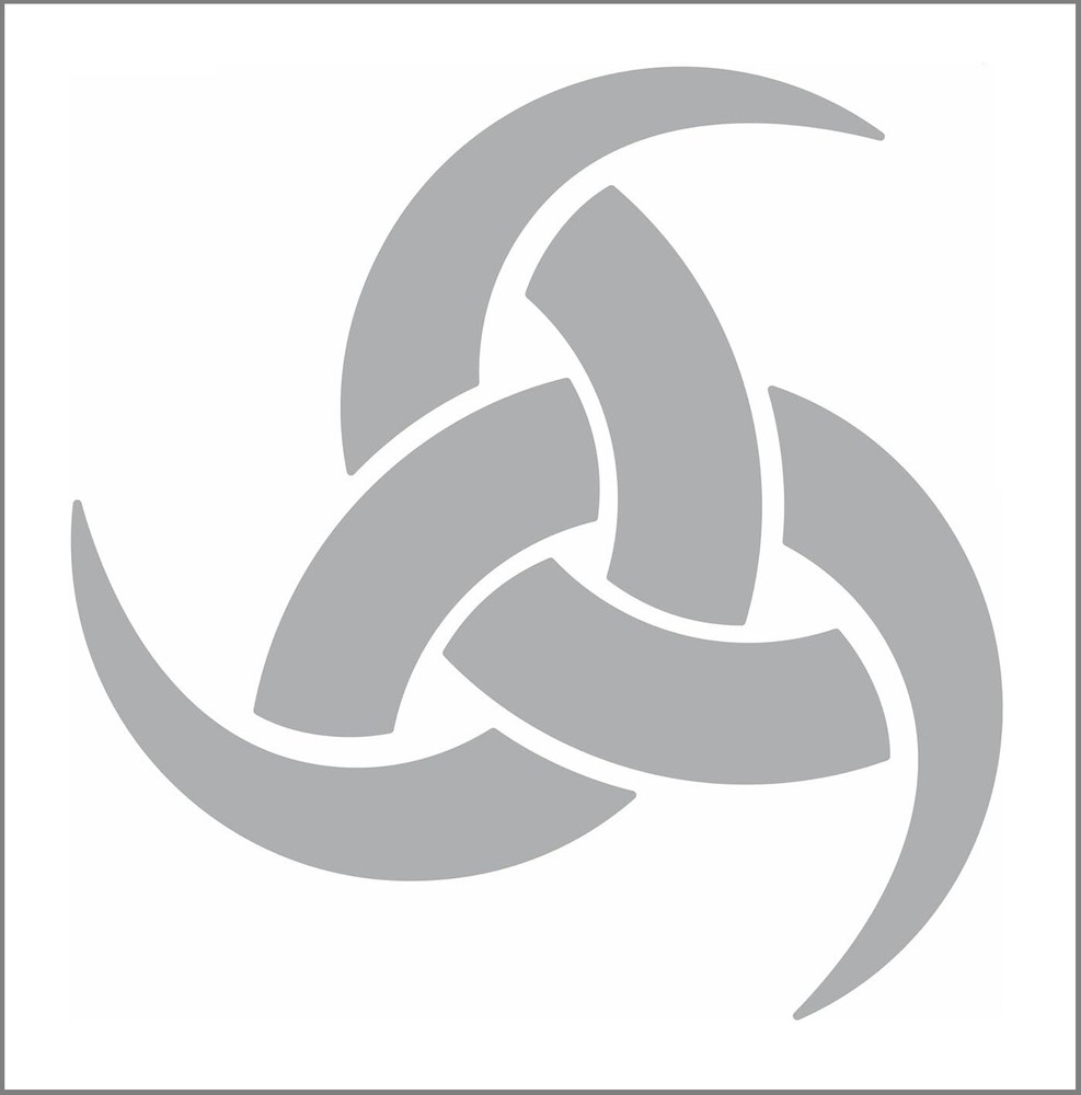 10"x10" Plastic Stencil - Odin's Horn Viking (SD319)*****