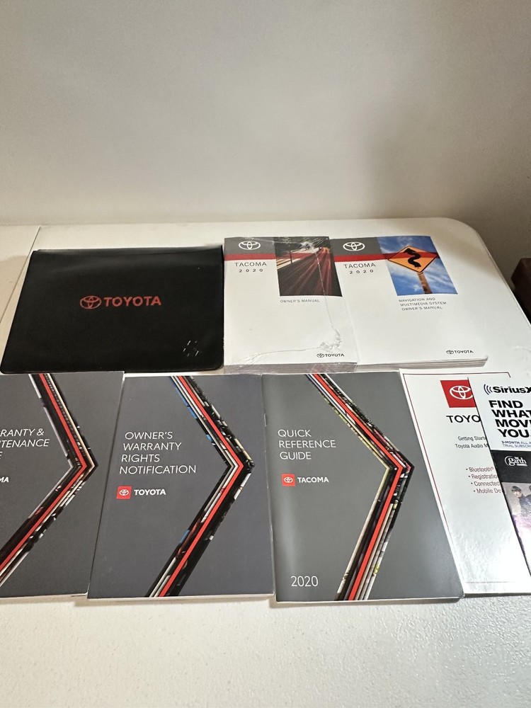 2020 Toyota Tacoma Owner's Manual Set