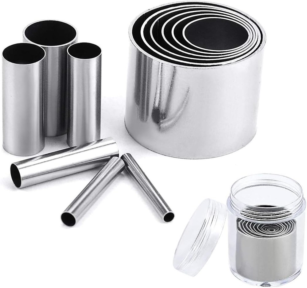 Fireboomoon 12 PCS Hole Hollow Punch Cutter Set with Storage Silver