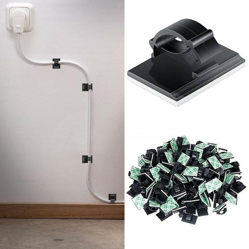 100pcs Wire Clips Cable Clips Cable Holder Clip For Car