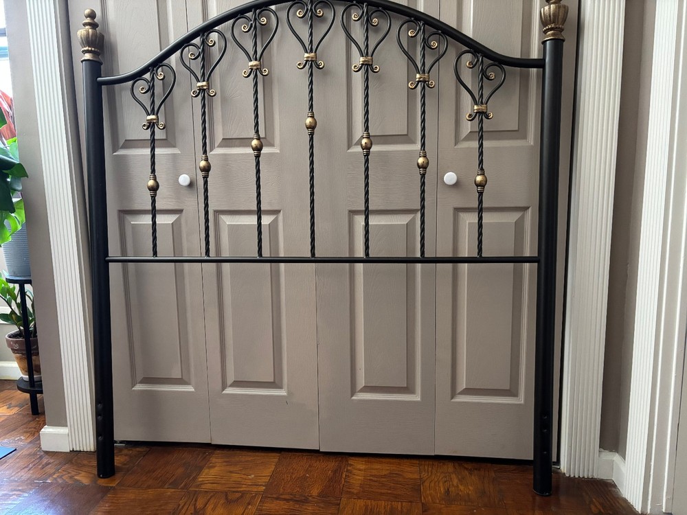 Old Wrought Iron bed head and feet board