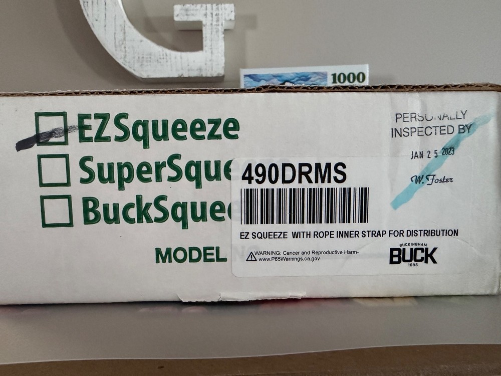 Buckingham EZsqueeze distribution style 490DRMS fall restriction device