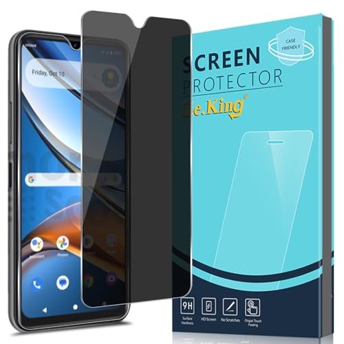 [2 Pack Tempered Glass Screen Protector Compatible with Cricket Icon Privacy