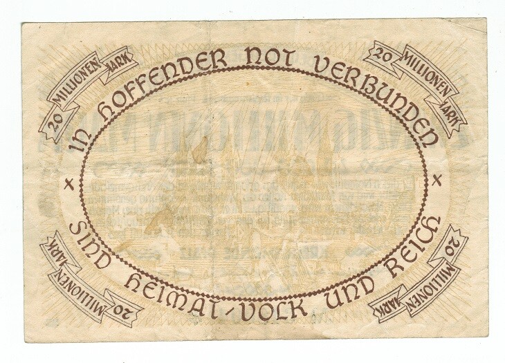 GERMANY BANKNOTE 20 MILLION MARK PFALZ 1923