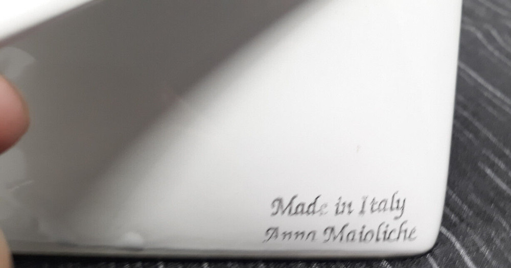 Anna Maioliche Ceramic Recipe / Mail Holder - Free Standing - Italy