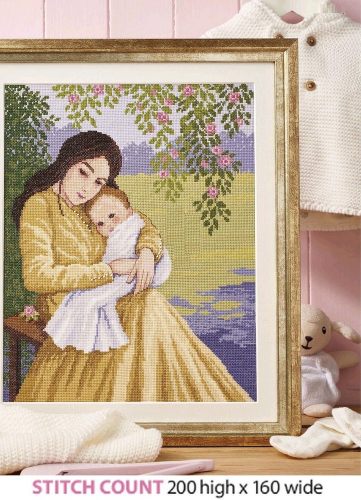 MOTHER & BABY  CROSS  STITCH   PATTERN  ONLY  ALS   EQP