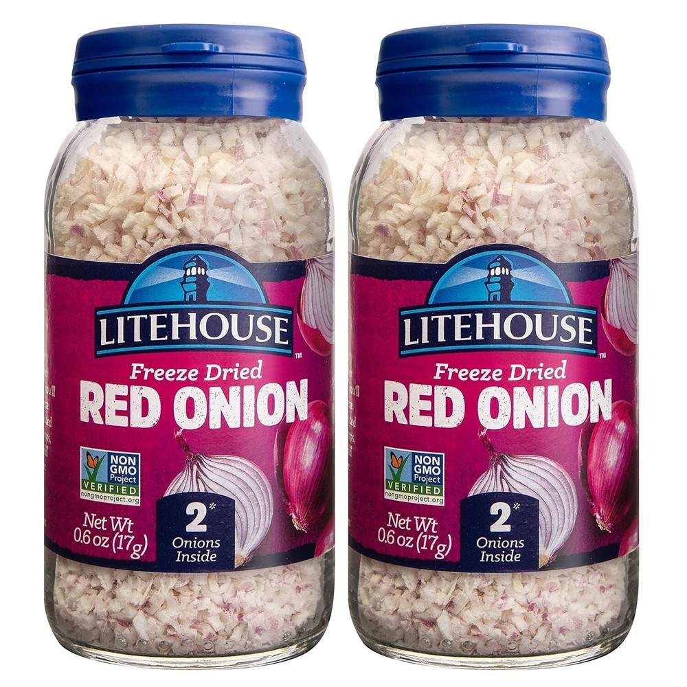 2-Pack Litehouse Freeze Dried Red Onion, 0.60 oz Each