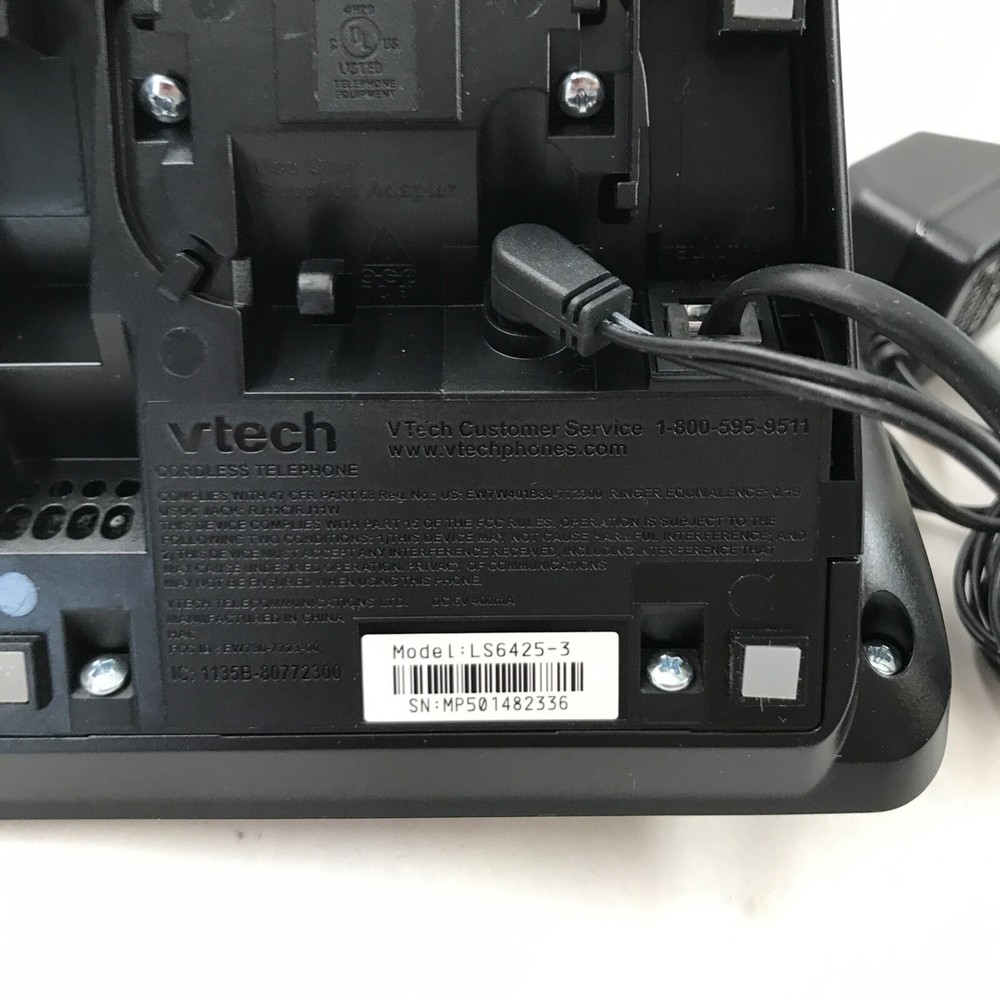 Vtech Two Handset Cordless Answering System with Caller ID Call Waiting LS6425-3