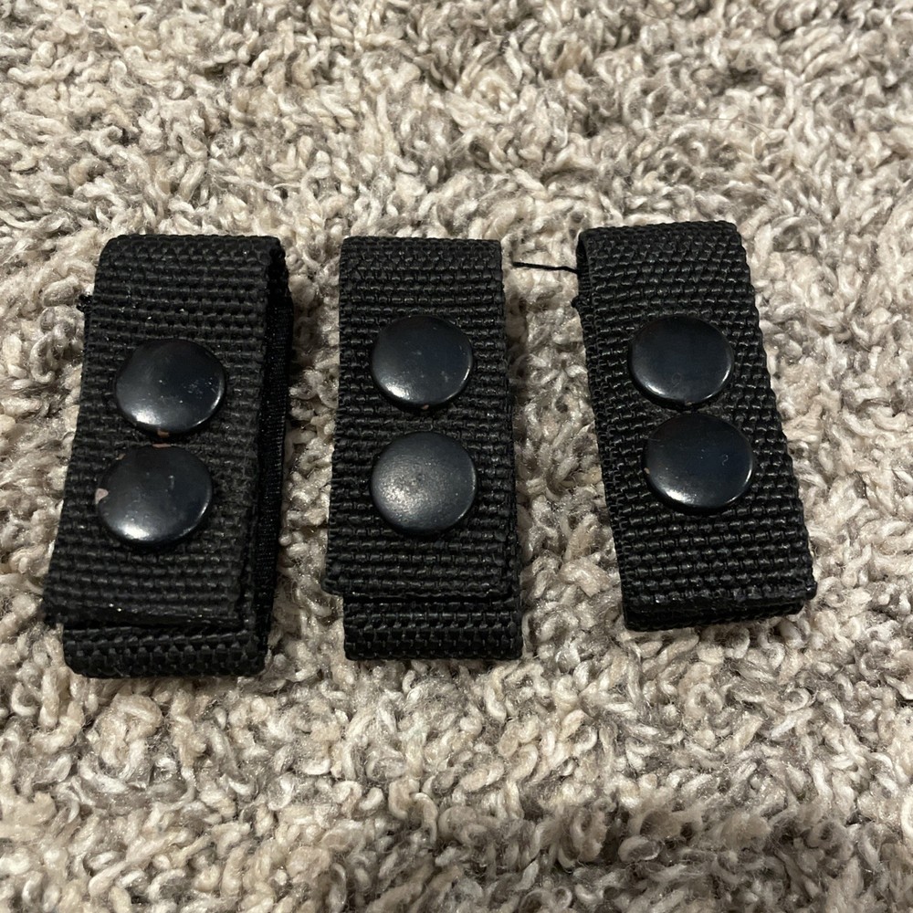 D-cell Flashlight Nylon Web Gear Ring & 3 Nylon Web Gear Belt Keepers