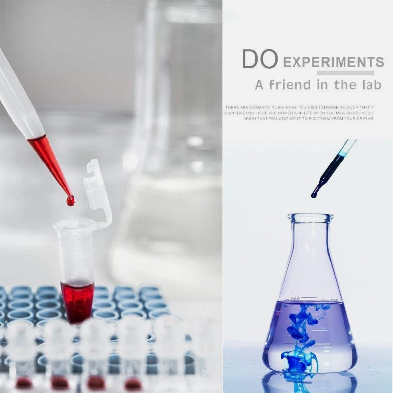 3ml Disposable Plastic Transfer Pipettes for Science Experiment Crafts (200 Pcs)