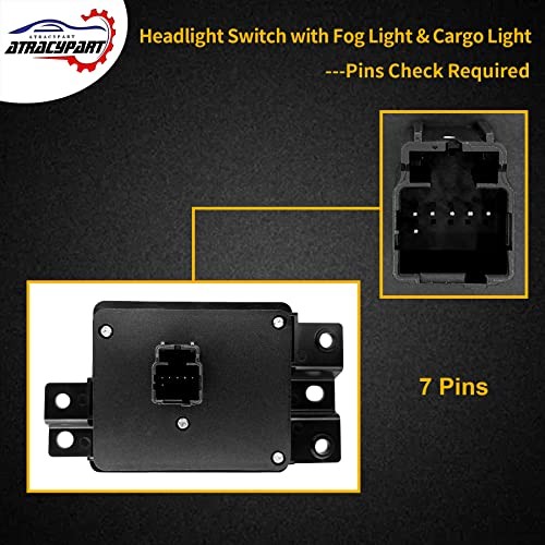 Headlight Dimmer Switch Headlamp Driving Lamp Switch | Replacement for standrad