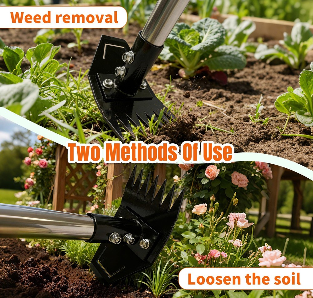 ATLRGISL Weed Puller Tool with Long Handle, Manual Weed Remover Tool, 2 in 1 ...
