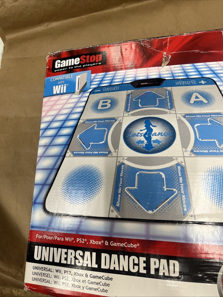 GameStop GS Universal Dance Pad for Wii, PS2, Xbox, GameCube Blue