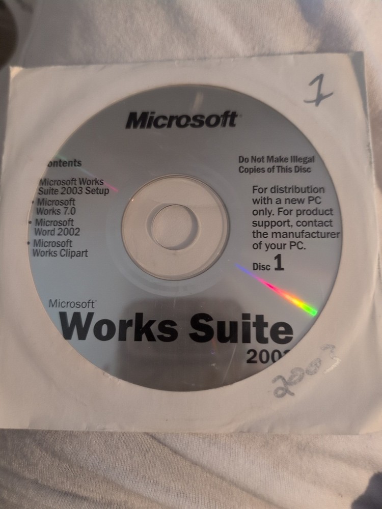 Microsoftworks Suite 2003