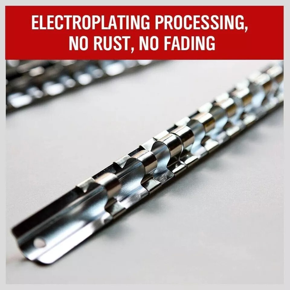 Socket Organizer Set, 3-Piece Metal Socket Holders/Socket Sliding Ra (FVS031100)