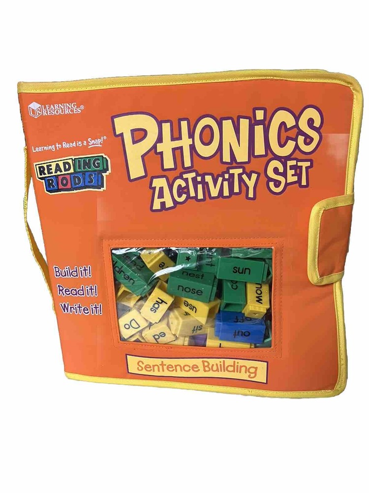 Reading Rods Sentence Building READING Phonics Activity Book Cards Ages 6+