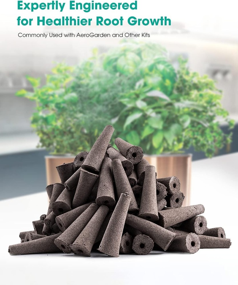 50 Pack Grow Sponge Hydroponics Replacement Seed Starter Pods Plug Root Growth