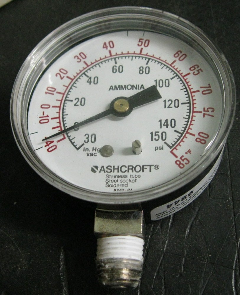 Ashcroft 4RY87 Pneumatic Gauge