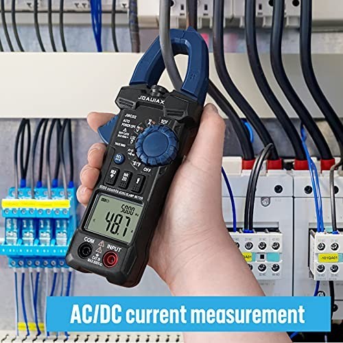 Digital Clamp Meter 600A AC Current 600V AC DC Voltage TRMS Multimeter Tester