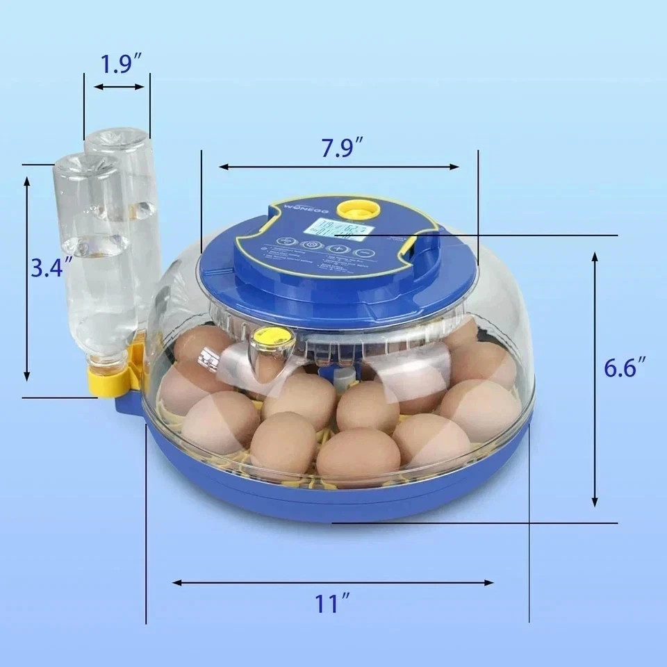 Incubators for Hatching Eggs,18 Egg Incubator with Automatic Egg Turning and ...