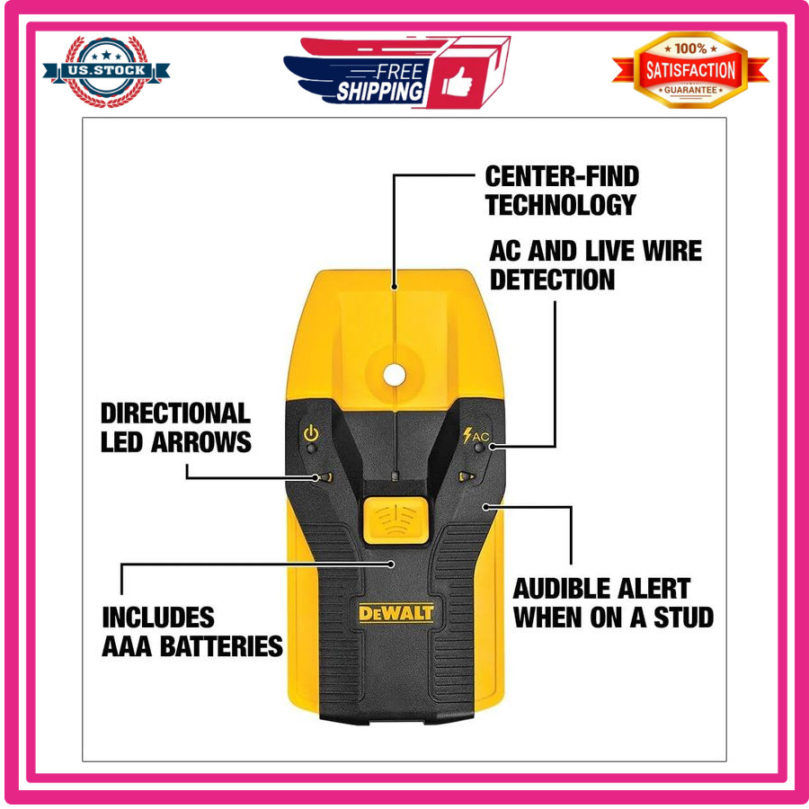 Stud Finder, 3/4”, Locate Framing Studs Efficiently with LED Arrows, Idea