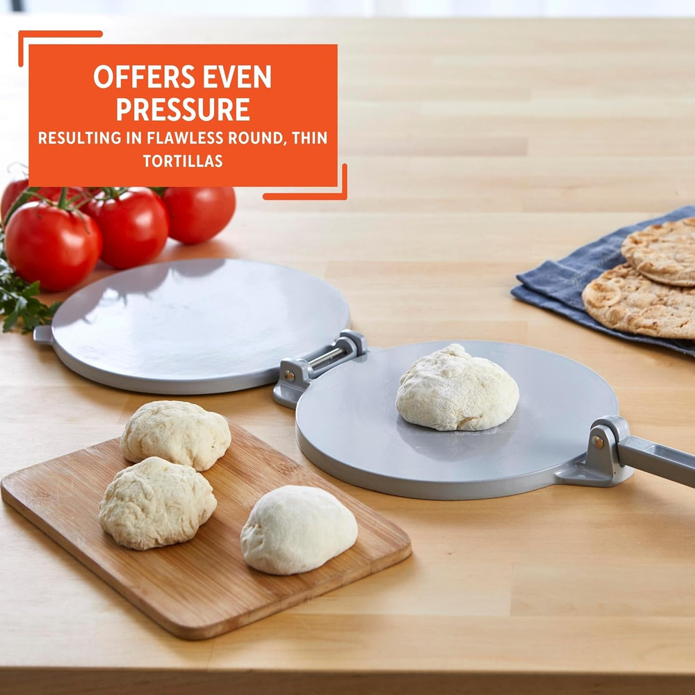 USA Tortilla Press, 8 Inch, Silver
