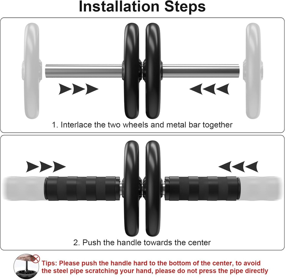 Abdominal Wheel, Ab Roller for Abdominal Exercise Machine, Abs Workout Equipment