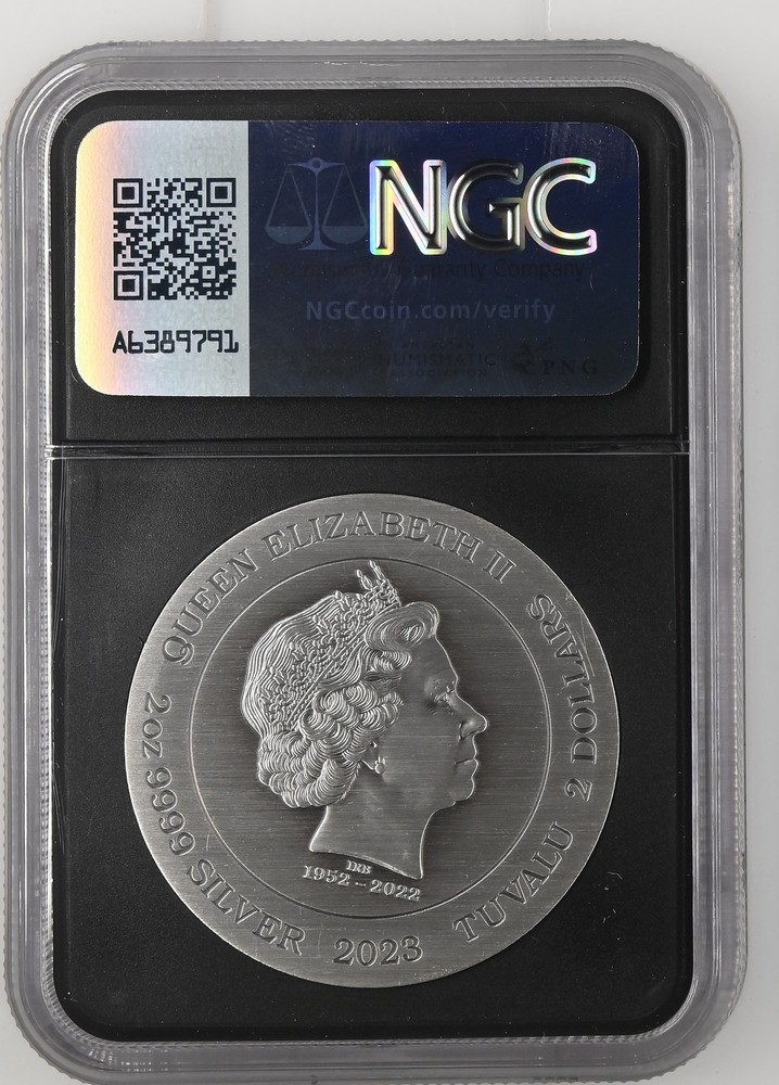 2023 Tuvalu Silver 2 DOLLARS NGC MS-70 P 2oz The Phantom