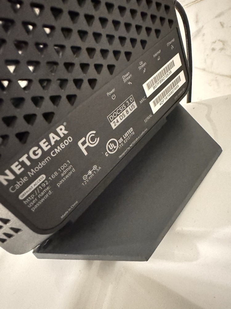 NETGEAR CM600 Docsis 3.0 High Speed Cable Modem box