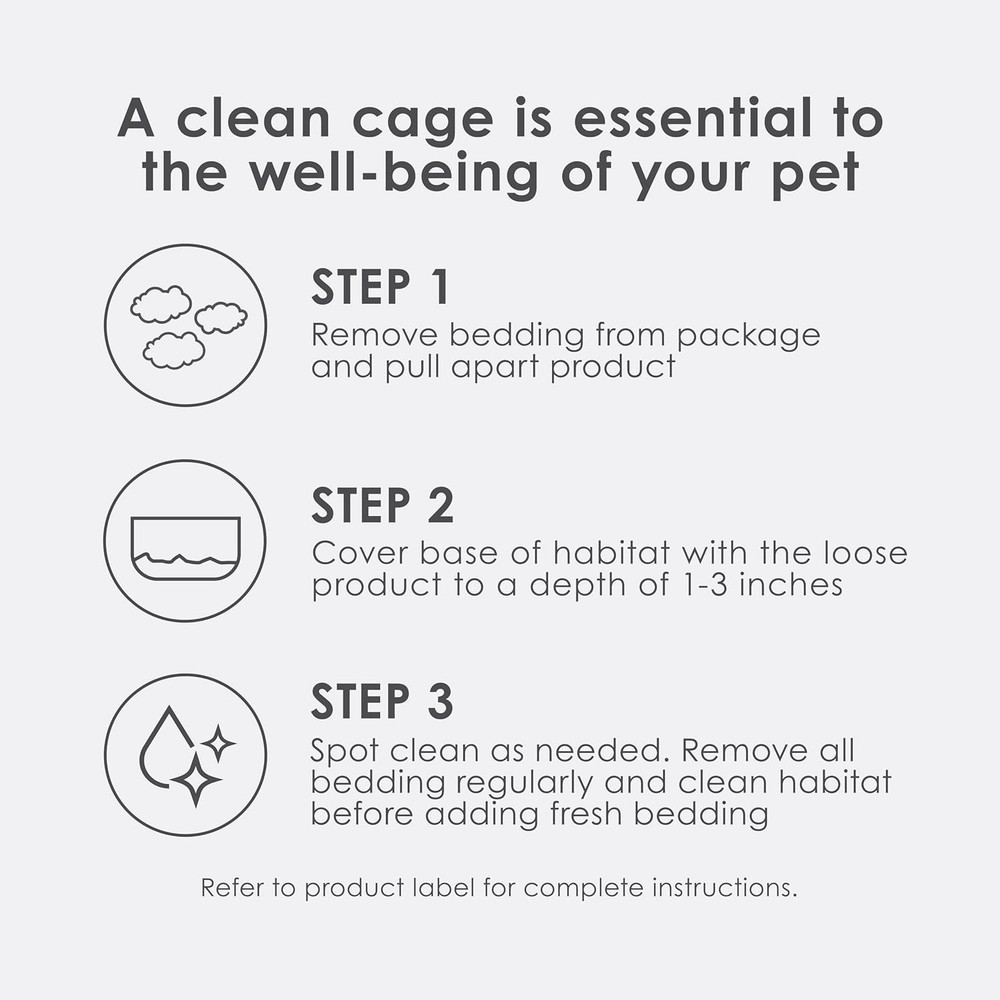 Dust-Free Small Animal Bedding - 5x Liquid Absorption