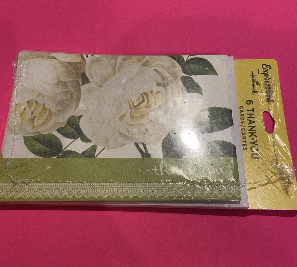 20 Assorted Thank You Notes in 4 Packs W Envelopes By Hallmark/ Blank Inside