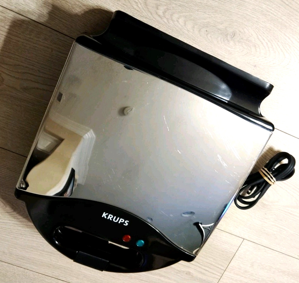 KRUPS Type 654 4-Slice Nonstick Belgian Waffle Maker Stainless