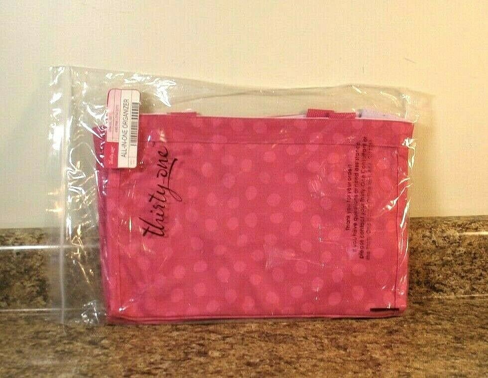 Thirty One All in One Organizer Pink Lotsa Dots