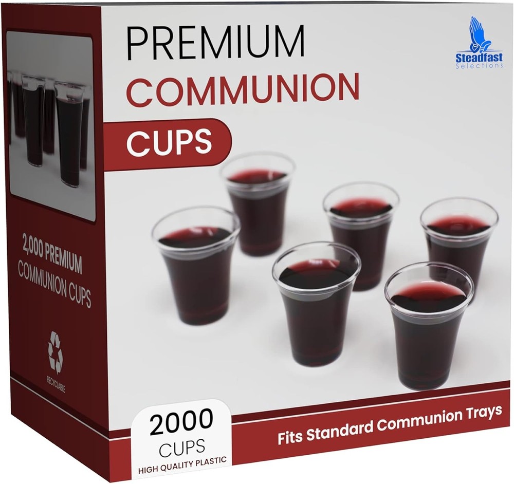 Bulk Premium 2000 Plastic Communion Cups Disposable Holy Communion Cup Set