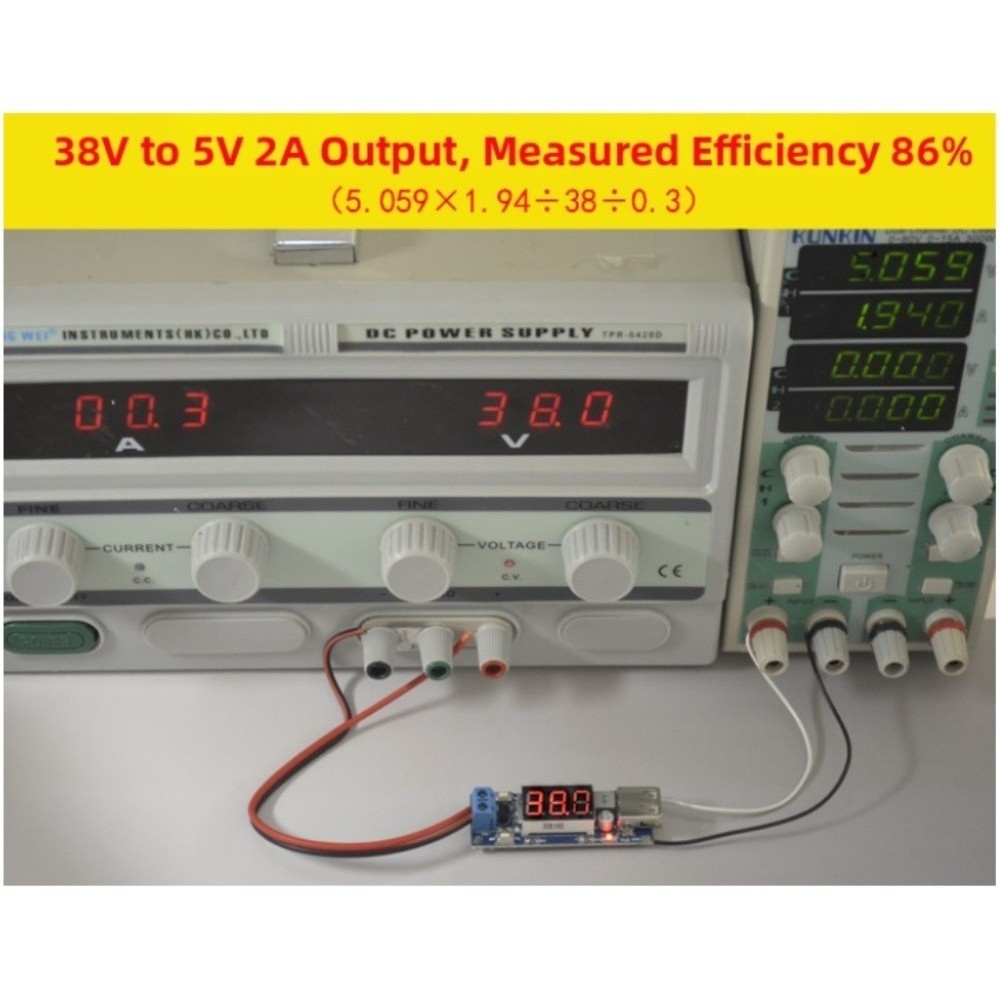 Power Supply Module DC 4 5 40V USB Charger with Step Down Voltage Meter