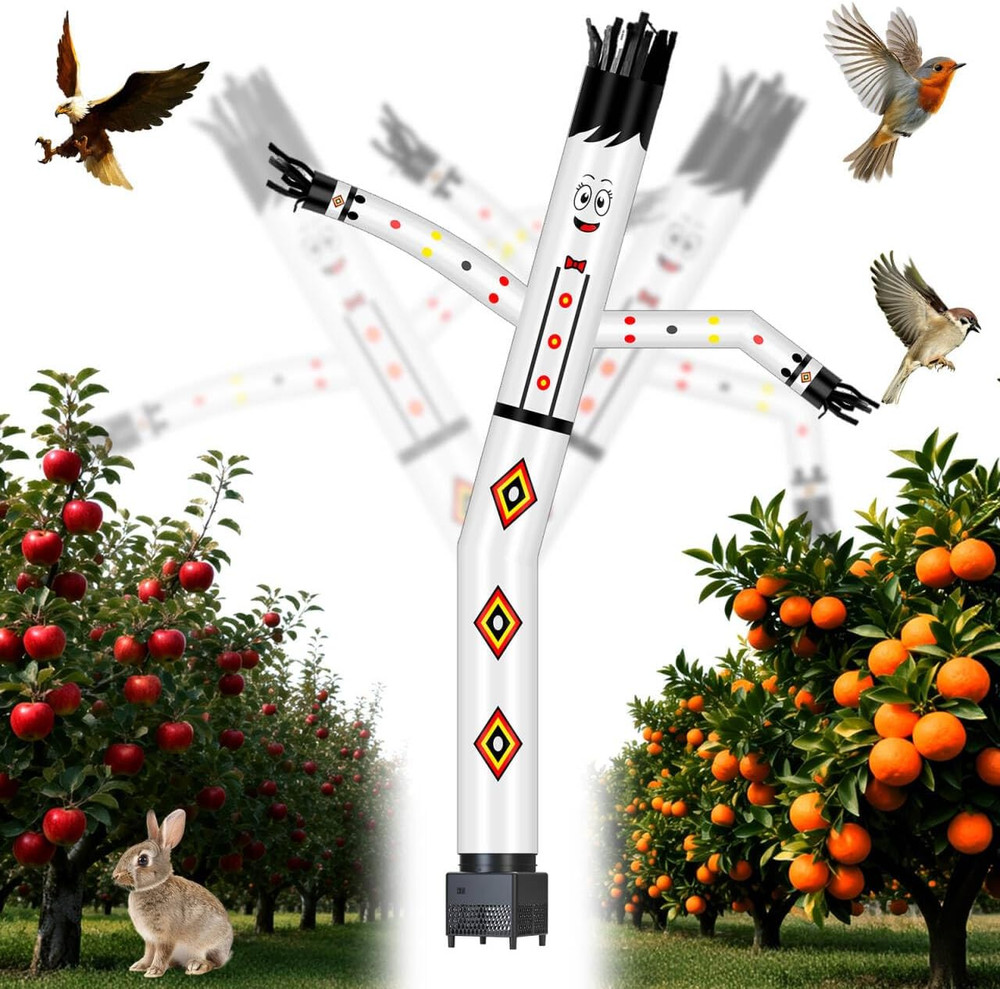 Garden Bird Deterrent Scarecrow Protector, Automatic Swinging, 7 Ft, Keep Birds/