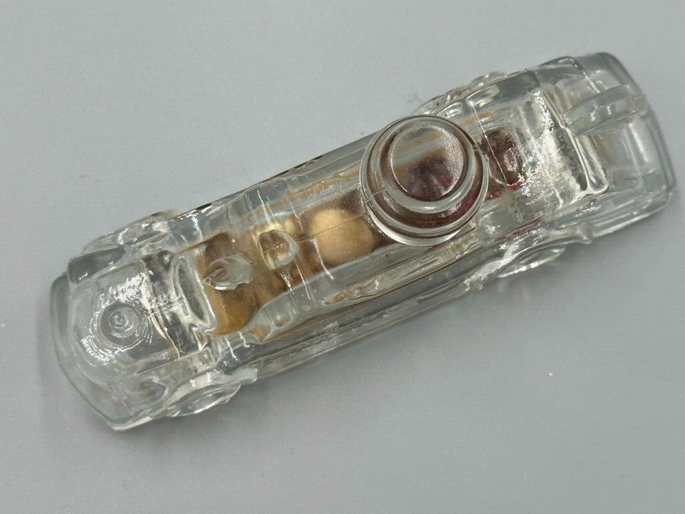 1940s Sealed FIRE ENGINE Miniature VICTORY Glass CANDY CONTAINER Vintage E&A 213