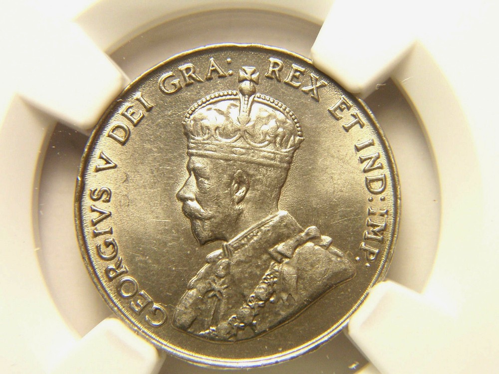 1922 Canada 5 Cents MS 62 NGC Nice Luster