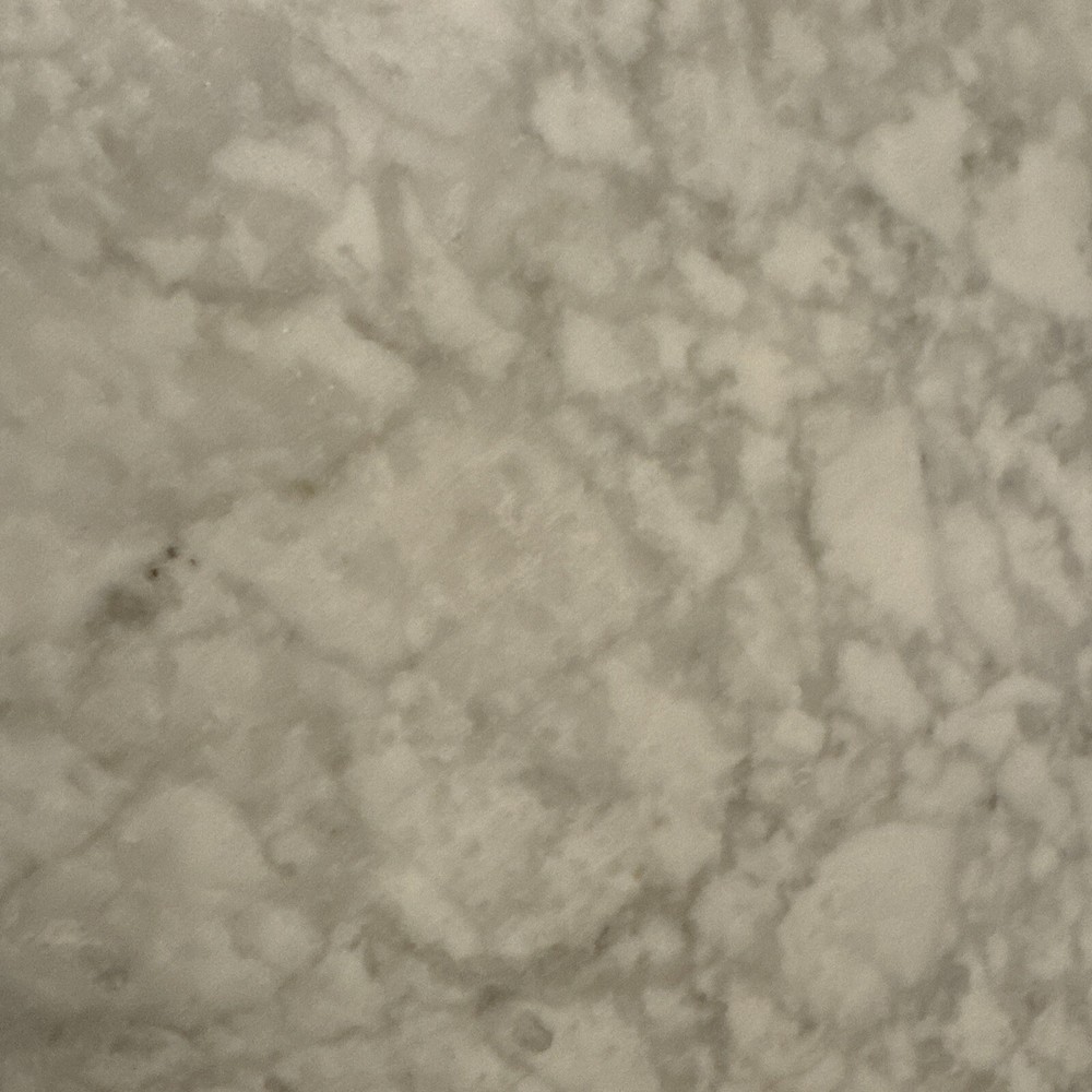 Vintage Solid Replacement 24” Marble Table Top (Italy) White & Gray Veining