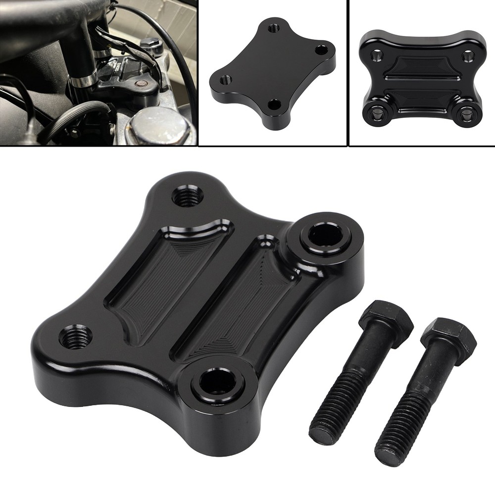 Black Aluminum Pull Plate Bracket For Harley Electra Glide Electra Glide CVO