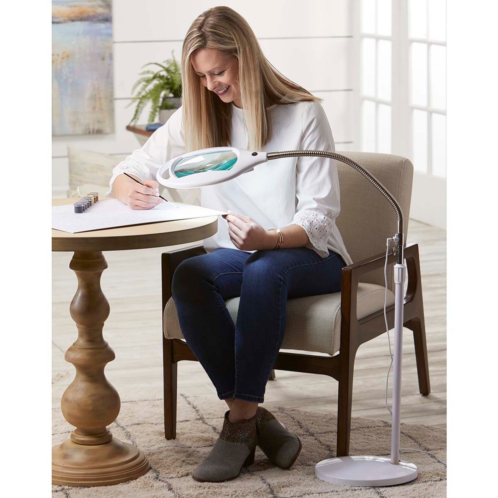 Herrschners® LED Standing Lamp Magnifier