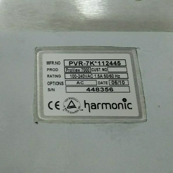 Harmonic ProView 7000 PVR-7K 112445 DVB Receiver